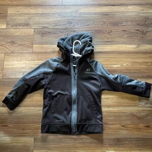 Black and Gray Hooded Jacket